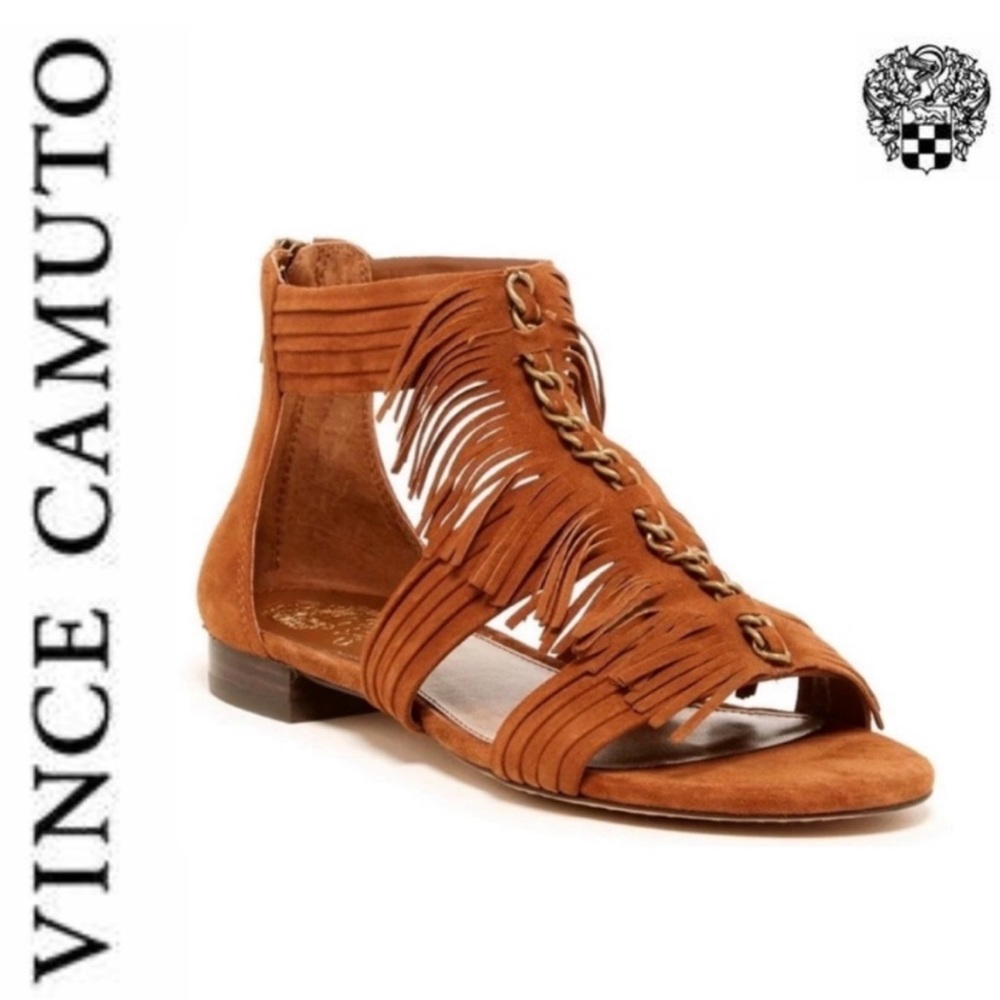 Vince Camuto Fringe Gladiator Sandals